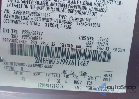 2009 Mercury Grand Marquis Ls (Fleet Only) from USA, damaged, VIN 2MEHM75V99X611467